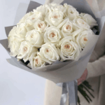 Premium White O’Hara roses bouquet for Dubai weddings and luxury events