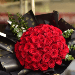 50 Red Roses Bouquet for Anniversaries & Proposals – Dubai Florist