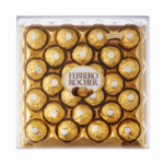 Ferrero Rocher chocolates paired with fresh flowers for luxury gifts in Dubai